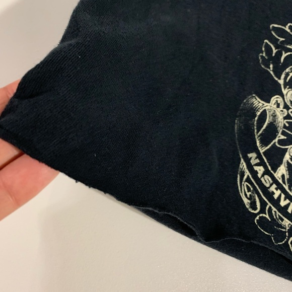 Johnny Cash cropped T-shirt size L. - Picture 4 of 7